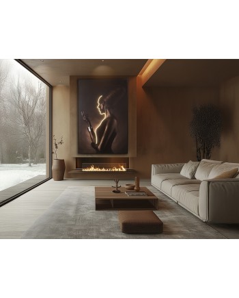 SILUETA-CUADRO LUZ LED 120X180